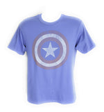 Captain America Distressed Shield T Shirt Sheer