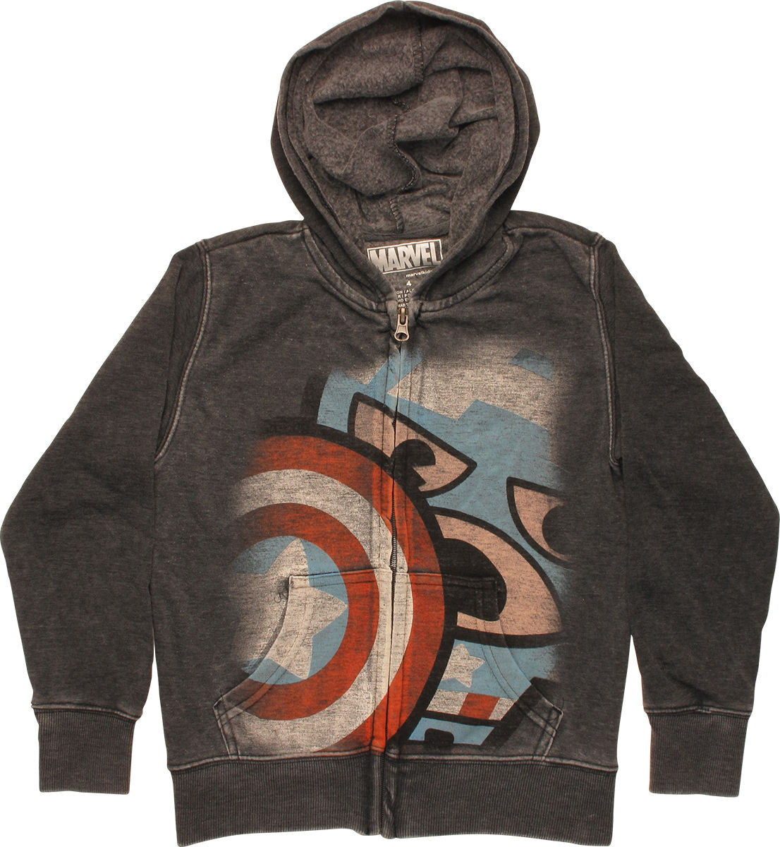 Captain America Kawaii Charge Zip Juvenile Hoodie