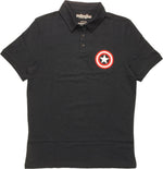 Captain America Large Shield Logo Polo Shirt