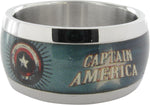 Captain America Name Stars Shield Ring