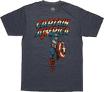 Captain America Rush Distressed T-Shirt Sheer