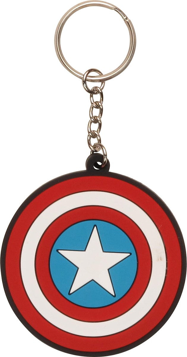 Captain America Shield Logo Keychain