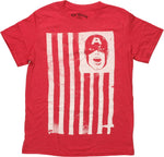 Captain America White American Flag Youth T-Shirt
