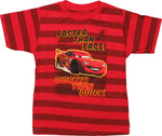 Cars Faster Than Fast Striped Toddler T-Shirt
