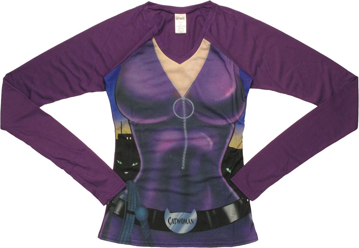 Catwoman Suit Long Sleeve Junior Pajama Set