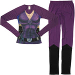 Catwoman Suit Long Sleeve Junior Pajama Set