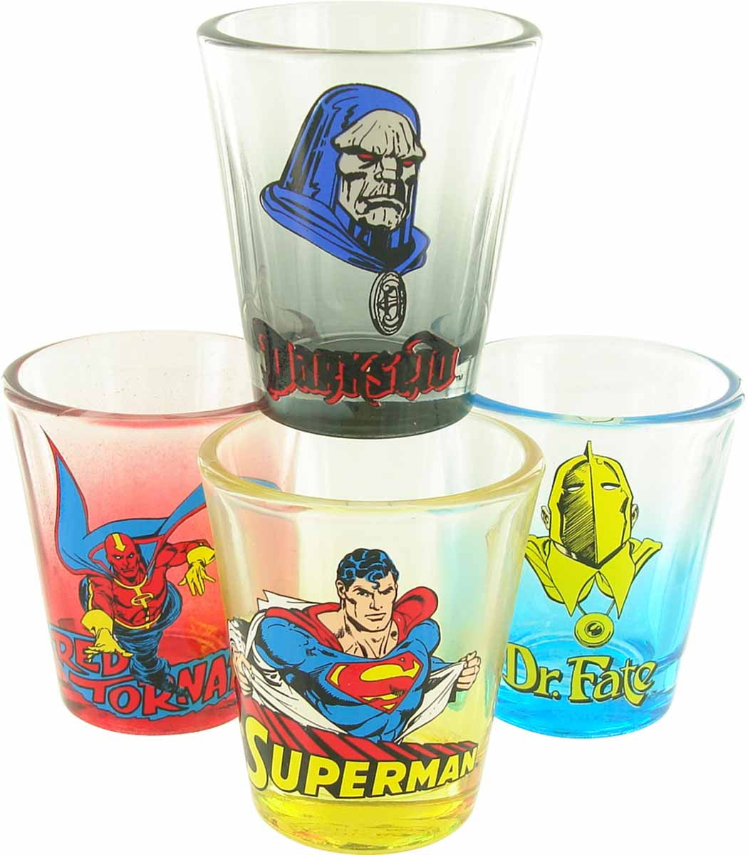 DC Comics Hero Tint Shot Glass Set