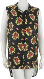 Deadpool Kawaii Taco Hi Lo Sleeveless Blouse