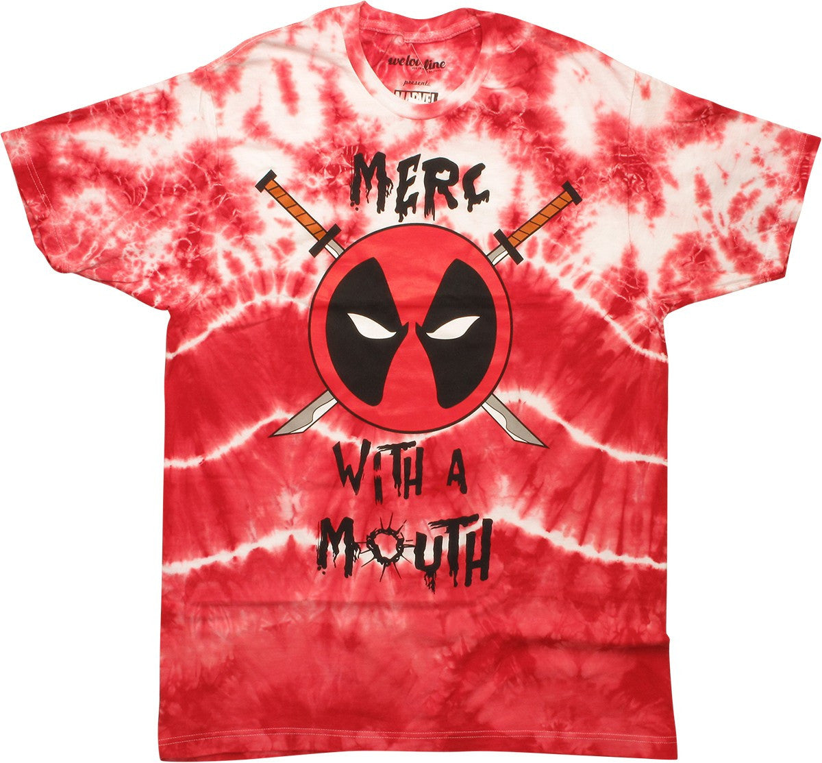Deadpool Merc with a Mouth Tie Dye MF T-Shirt