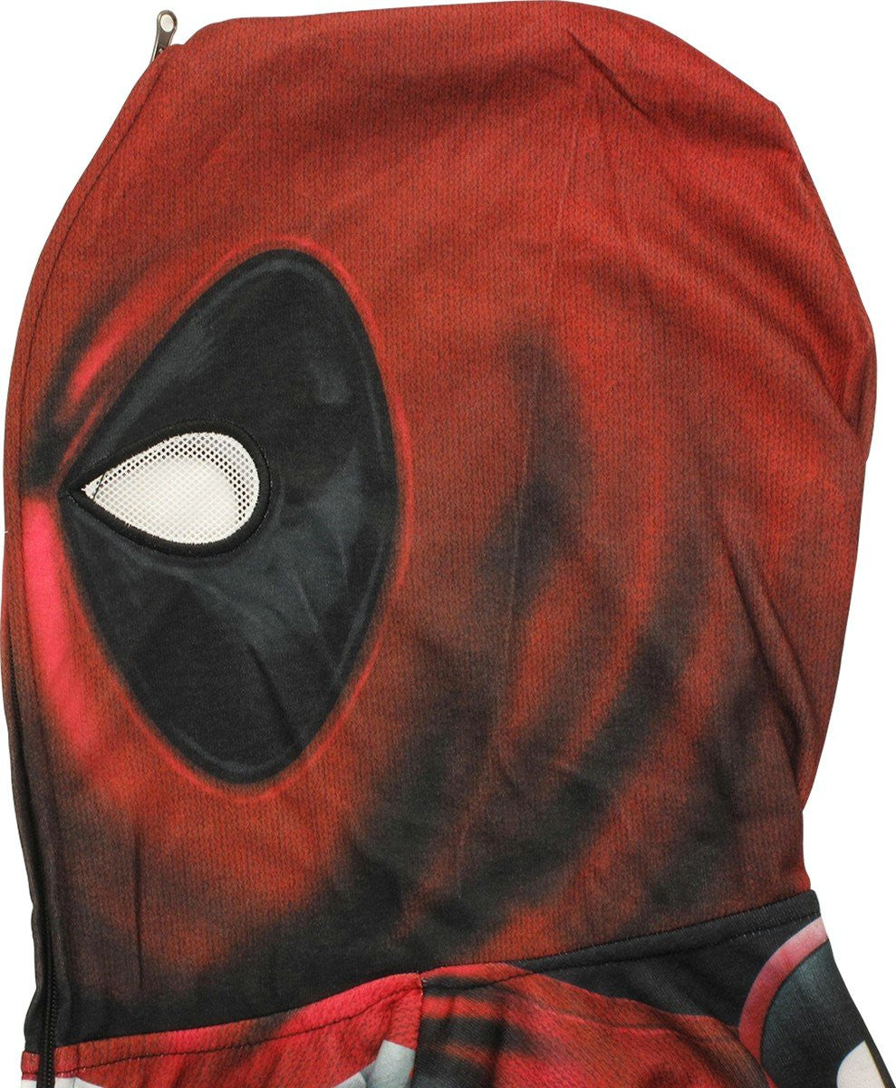 Deadpool Sublimated Costume Hoodie