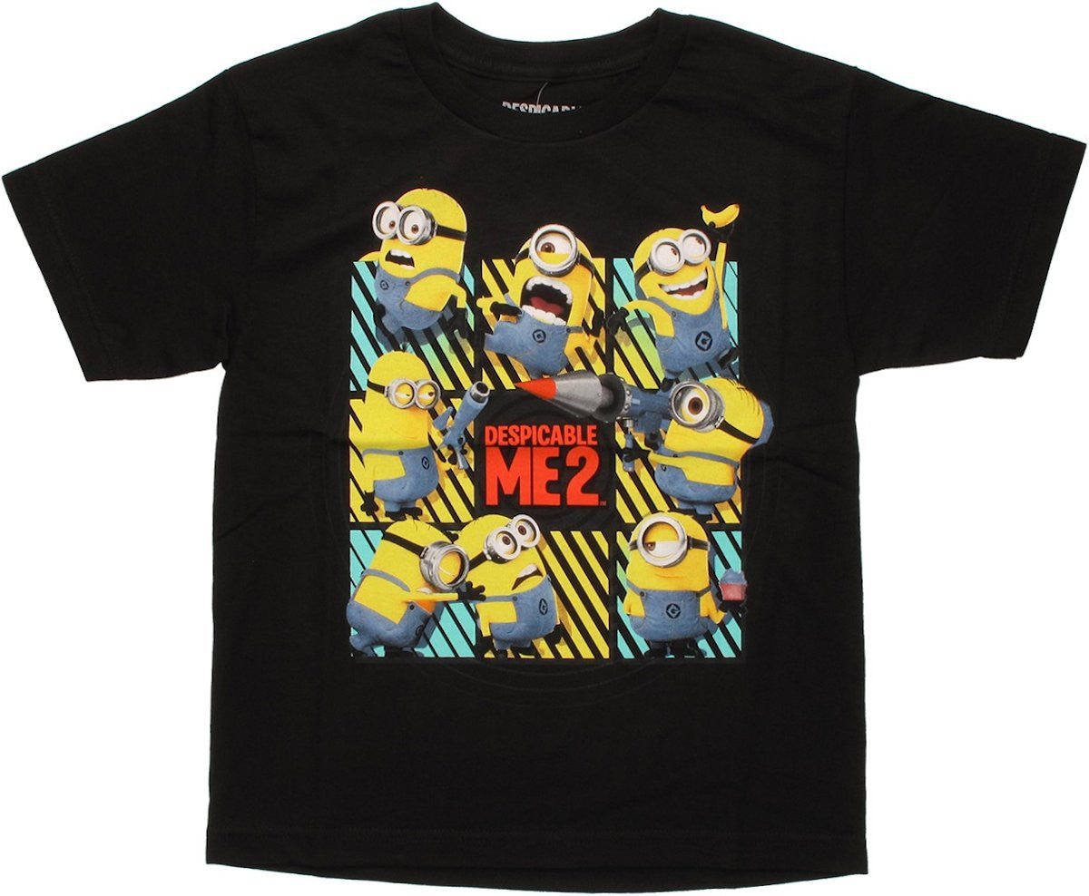 Despicable Me 2 Minion Grid Youth T Shirt