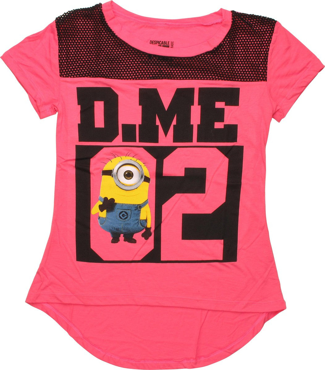 Despicable Me Minion Mesh Neckline Juniors T-Shirt