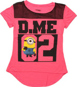 Despicable Me Minion Mesh Neckline Juniors T-Shirt
