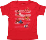 Disney Paint Strokes and Characters Toddler Shirt