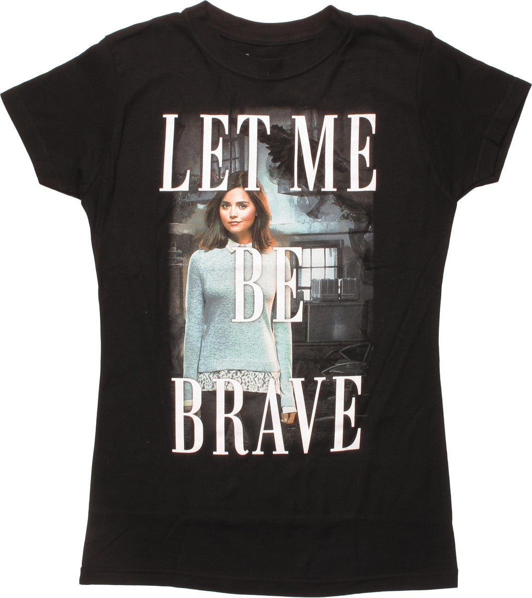 Doctor Who Clara Let Me Be Brave Juniors T-Shirt