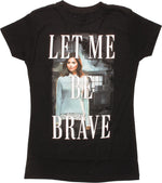Doctor Who Clara Let Me Be Brave Juniors T-Shirt