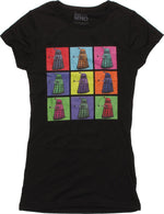 Doctor Who Dalek Art Grid Baby Tee