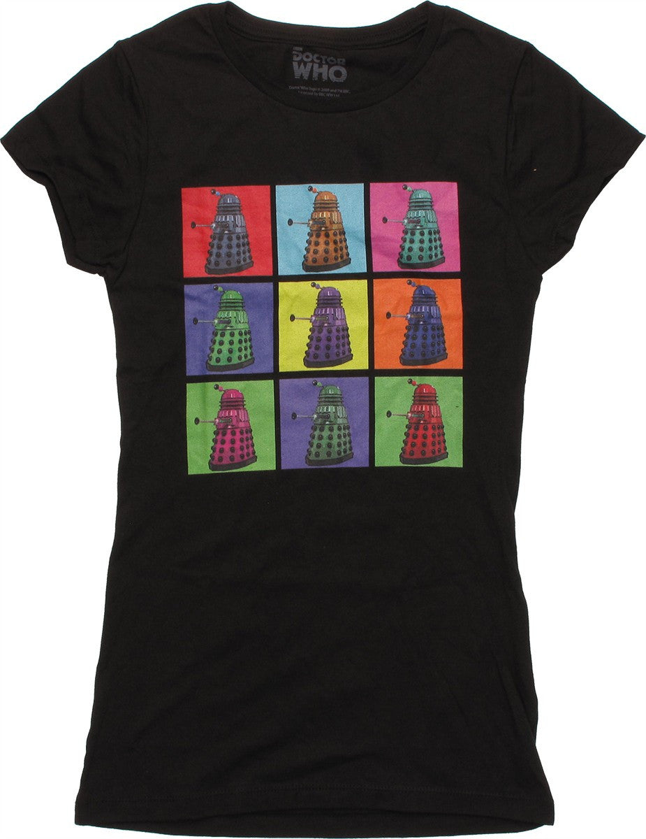 Doctor Who Dalek Art Grid Baby Tee