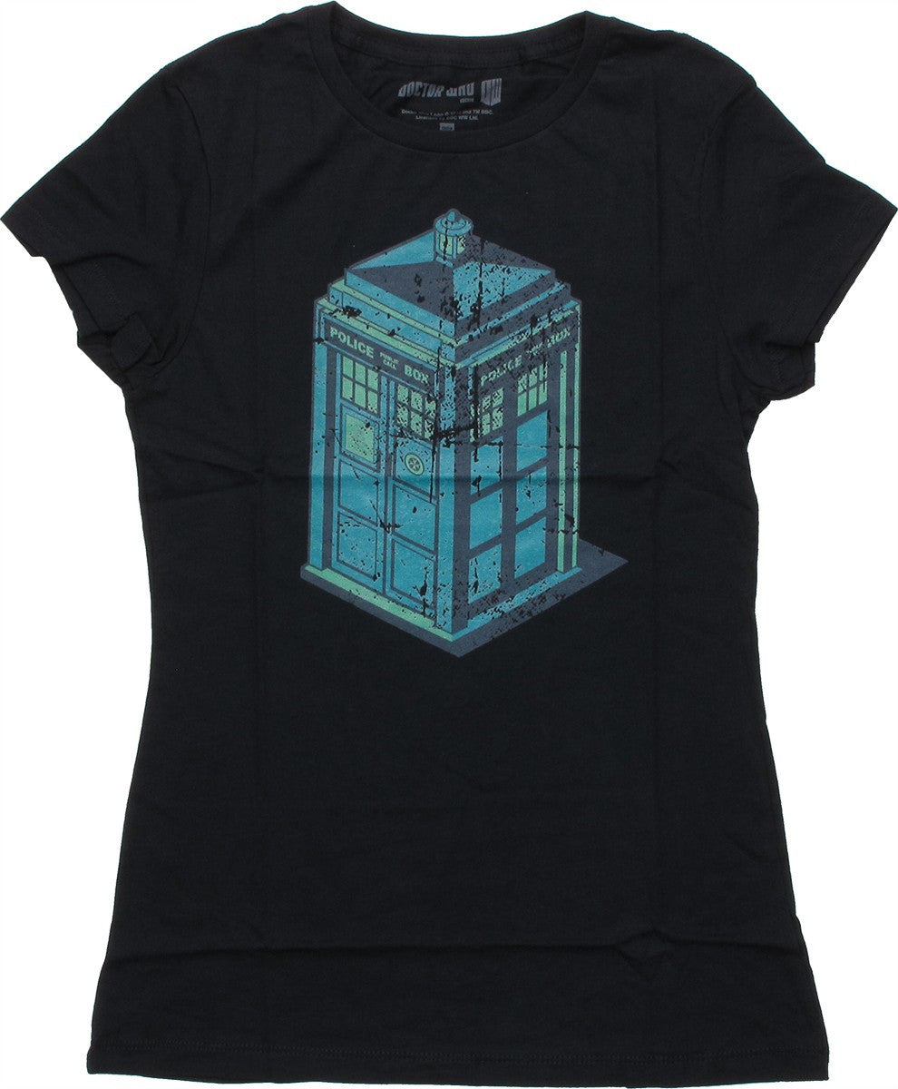 Doctor Who Isometric TARDIS Baby Tee