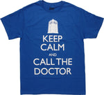 Doctor Who Keep Calm Call Doc T-Shirt