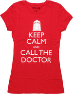 Doctor Who Keep Calm Call Doctor Baby Tee