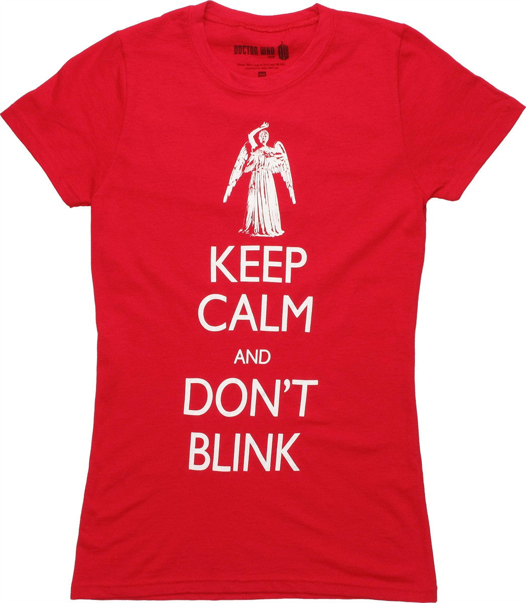 Doctor Who Keep Calm Don't Blink Angel Baby Tee