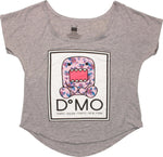 Domo Kun Flower Print Ladies Tee