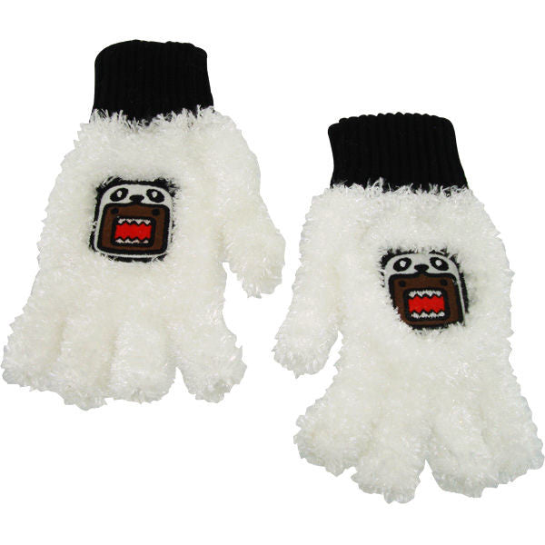 panda handschuhe Domo Kun Panda Furry Gloves in White Stylin Online