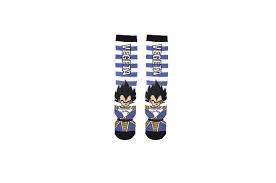Dragon Ball Vegeta Striped Crew Socks
