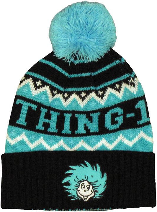 Dr Seuss Thing Name Pom Beanie