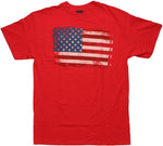 Flag Faded USA Red T Shirt