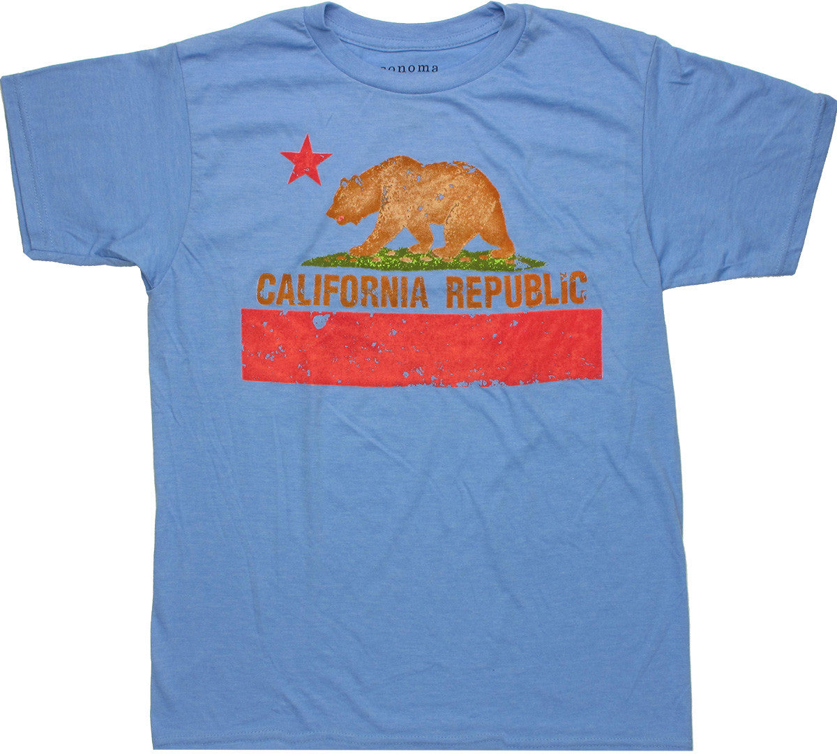 Flag of California T Shirt Sheer