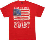 Flag USA Back to Back Champs T Shirt