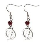 Flash Red Gem Earrings