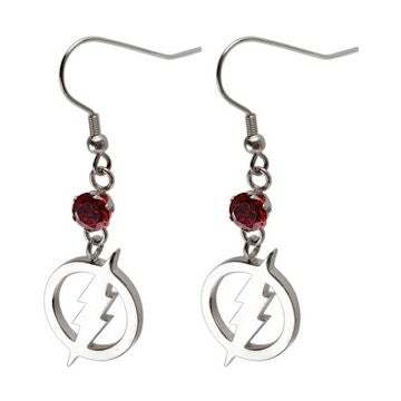 Flash Red Gem Earrings