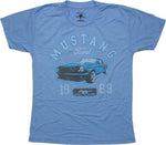 Ford 1969 Mustang Heather Blue Youth T Shirt