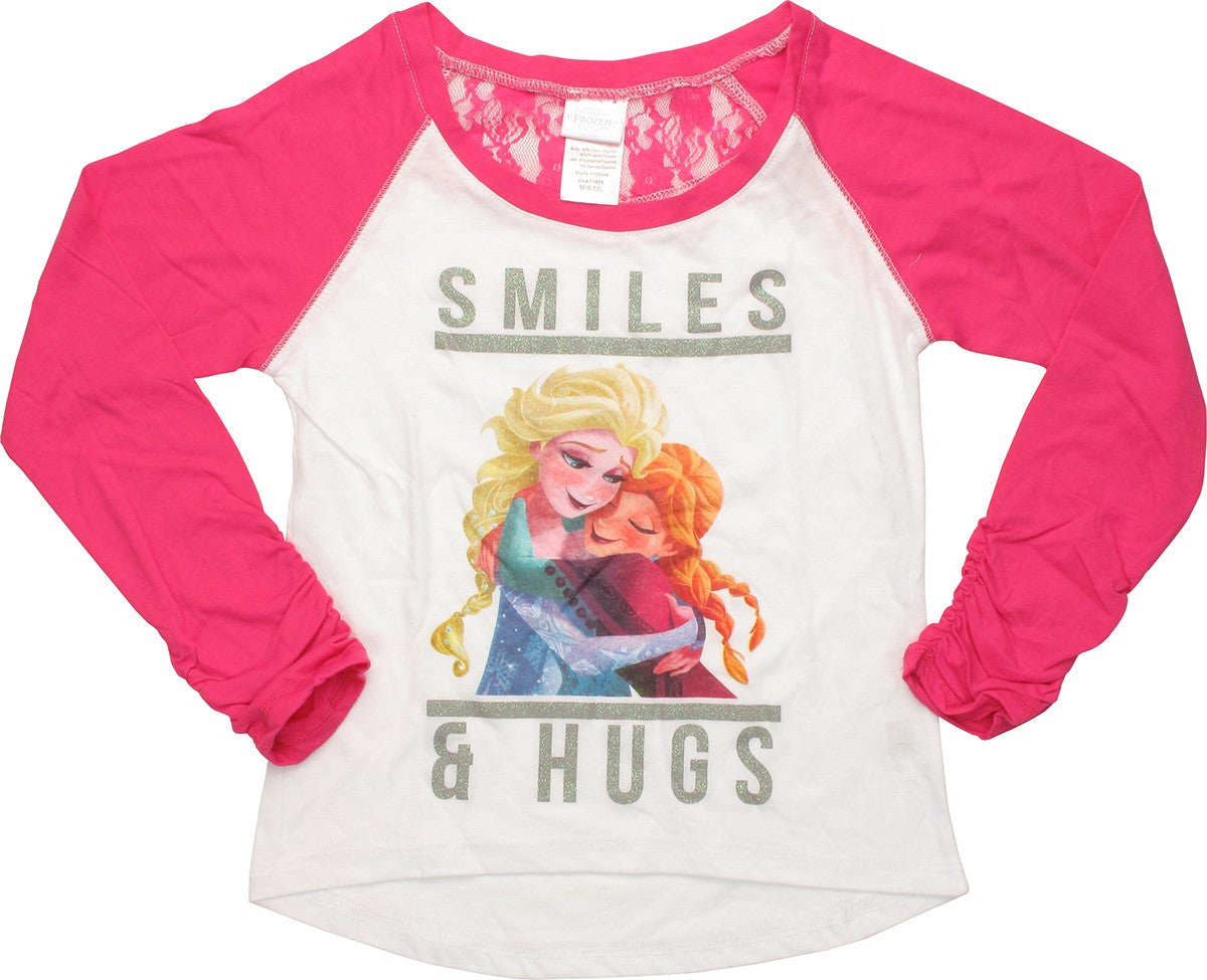 Frozen Smiles Hugs Raglan Youth T-Shirt