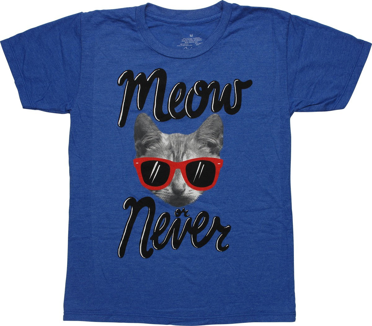 Funny Meow Never Blue Youth T Shirt