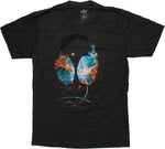 Galaxy Headphones T Shirt Sheer