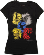 Game of Thrones 5 Painted Sigils Juniors T-Shirt