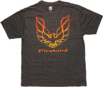 General Motors Firebird Outline Charcoal T Shirt Sheer
