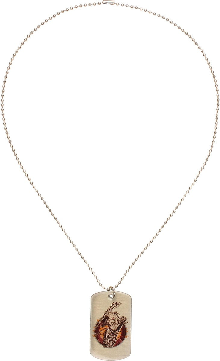 Ghost Rider Chain Swing Name Single Dog Tag