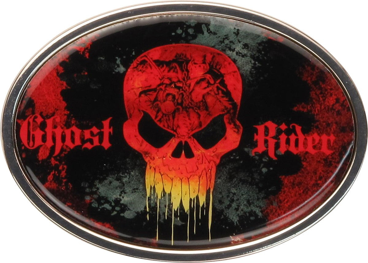 Ghost Rider Name Skull Belt Buckle