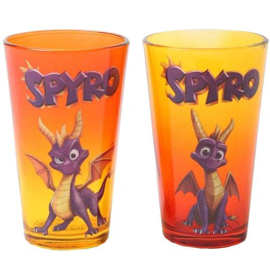 Spyro Dragon 16 Ounce 2 Pack Pint Glass Set