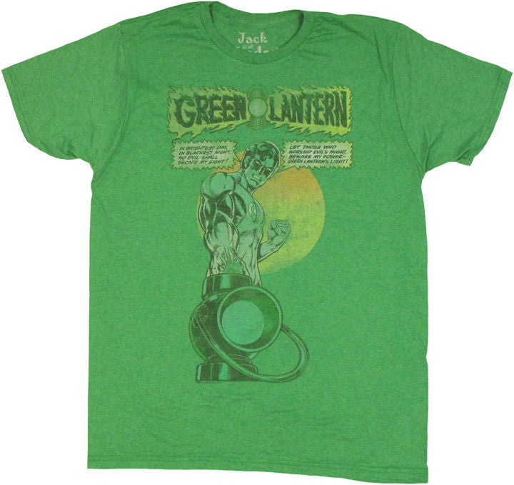 Green Lantern Slogan T Shirt Sheer