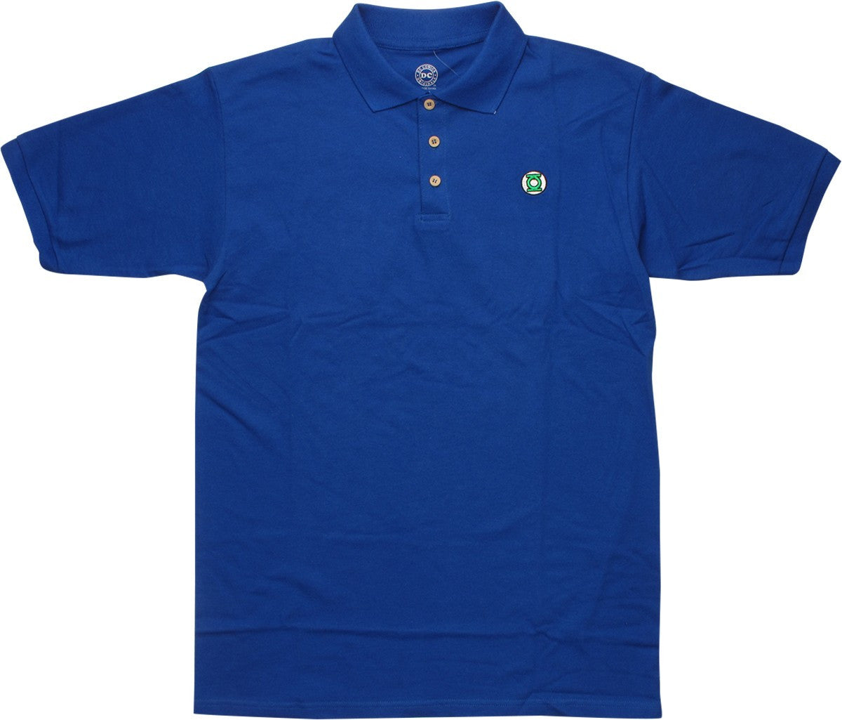 Green Lantern Small Logo Blue Polo Shirt