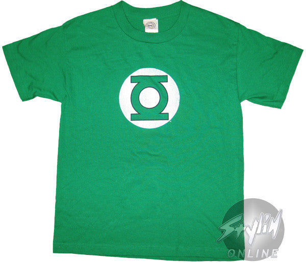 Green Lantern Symbol Distressed Youth T-Shirt