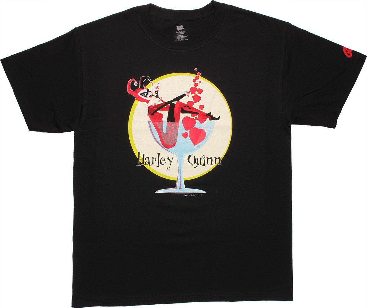 Harley Quinn Glass Sit Circle T Shirt