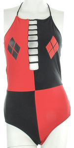 Harley Quinn High Neck Monokini Swimsuit