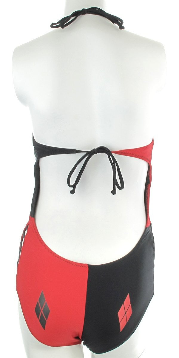 Harley Quinn High Neck Monokini Swimsuit